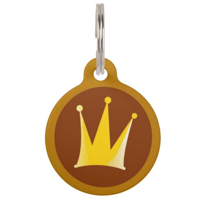 Royal Crown Pet ID Tag (Front)
