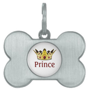 Royal Crown Pet Name Tag