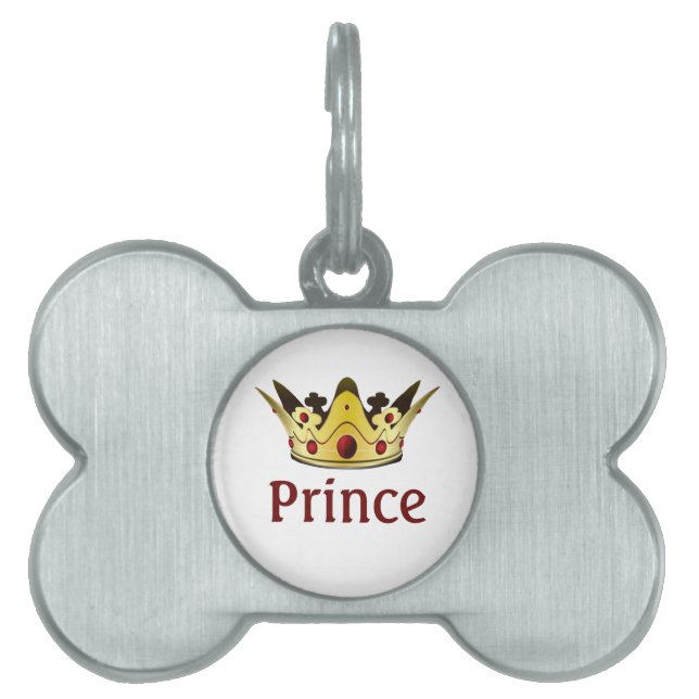 Royal Crown Pet Name Tag (Front)