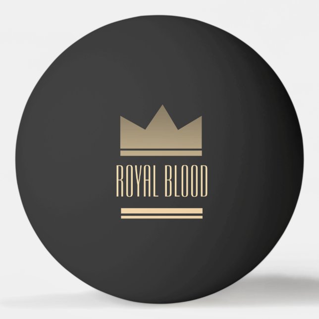Royal Crown Ping Pong Ball Personalised Gift (Front)