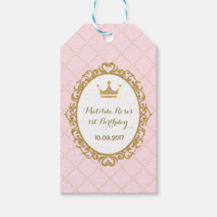 Royal Crown Princess Birthday Party Favor Gift Tag