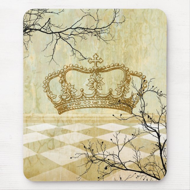Royal Crown with Branches Mouse Pad (Front)