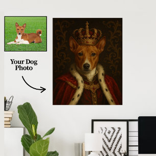 Royal Custom Dog Portrait Canvas Poster