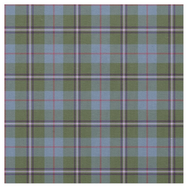 Royal Deeside Scotland District Tartan Fabric (Close Up)