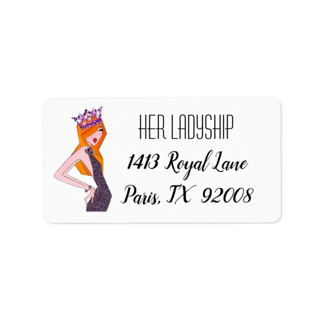 Royal Diva  Label (Front)