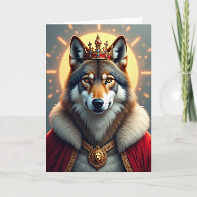 Royal Dog Birthday Card (Front)