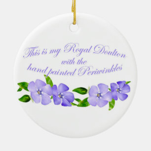 Royal Doulton Periwinkles Ceramic Tree Decoration