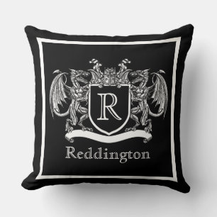 Royal Dragon Crest Cushion