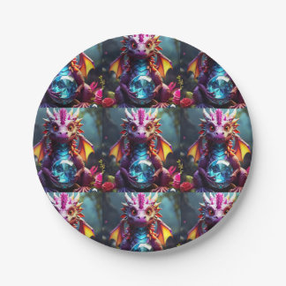 Royal Dragon Paper Plate