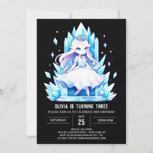 Royal Dreamy Princess Birthday Invitation