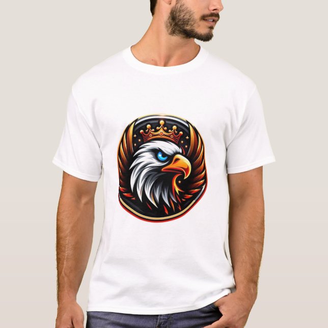 Royal Eagle Strength and Majesty Comfortable T-Shirt (Front)