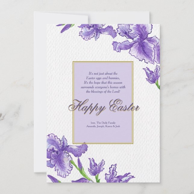 Royal Easter Greeting Card (Front)