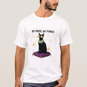 Royal Egyptian Black Cat - My House My Pyramid  T-Shirt