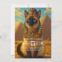 Royal Egyptian Pharaoh Cat in Desert