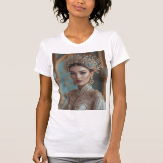 Royal Elegance – Timeless Beauty in Gold T-Shirt