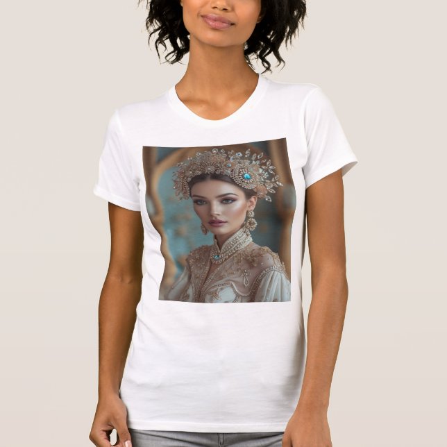 Royal Elegance – Timeless Beauty in Gold T-Shirt (Front)