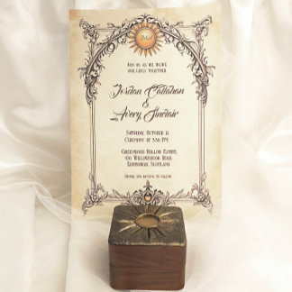 Royal Elegance Vintage Baroque Wedding Invitation