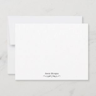 Royal Elegant Luxury Classic Black Personalised Card