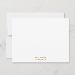 Royal Elegant Luxury Gold Personalised Card