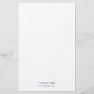 Royal Elegant Luxury Smokey Grey Personalised Stationery
