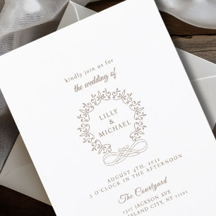 Royal, Elegant, Wedding Invitation