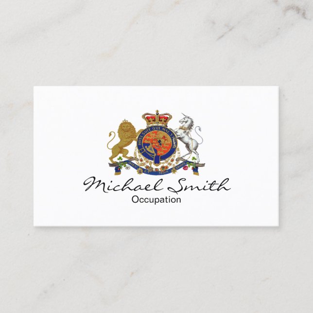 Royal Emblem ~ Business Card / Unisex (Front)