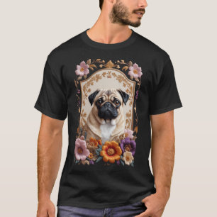 Royal Embroidered Pug - Luxurious Dog T-Shirt