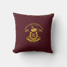 Royal Equestrian Club Burgundy & Navy Pillow | Qui