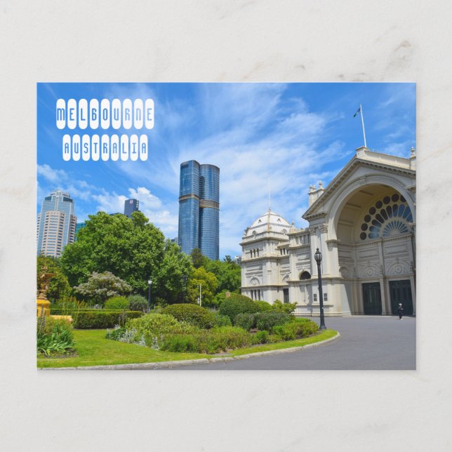 Royal Exhibition Building in Melbourne Postcard (Front)