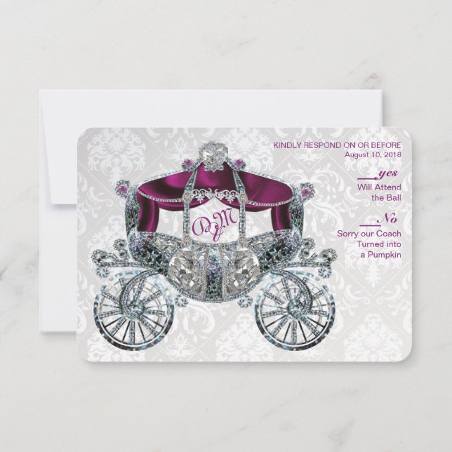 Royal Fairytale RSVP Invitation (Back)