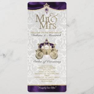 Royal Fairytale Wedding Program