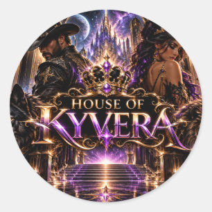 Royal Fantasy Kingdom of House of Kyvera Classic Round Sticker