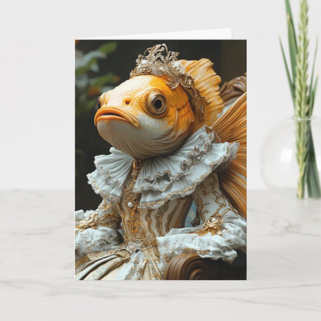 Royal Fish Folded Greeting Card (Front)
