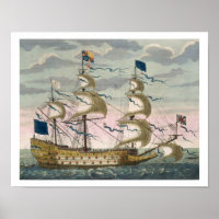 Royal (flagship) of the English fleet, flying the