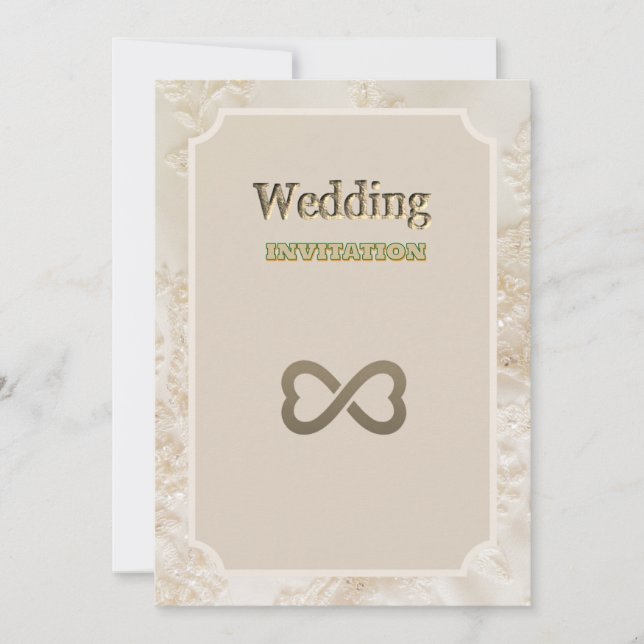 Royal Floral Art Wedding Invitation (Front)