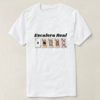 Royal Flush and Spanish text: Escalera Real