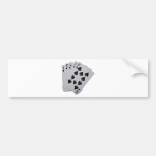 Royal Flush Bumper Sticker