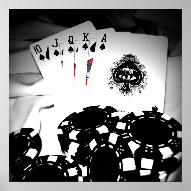 Royal Flush Canvas Poster (Front)