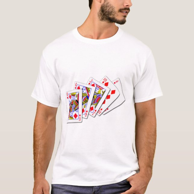 Royal Flush Diamonds T-Shirt (Front)