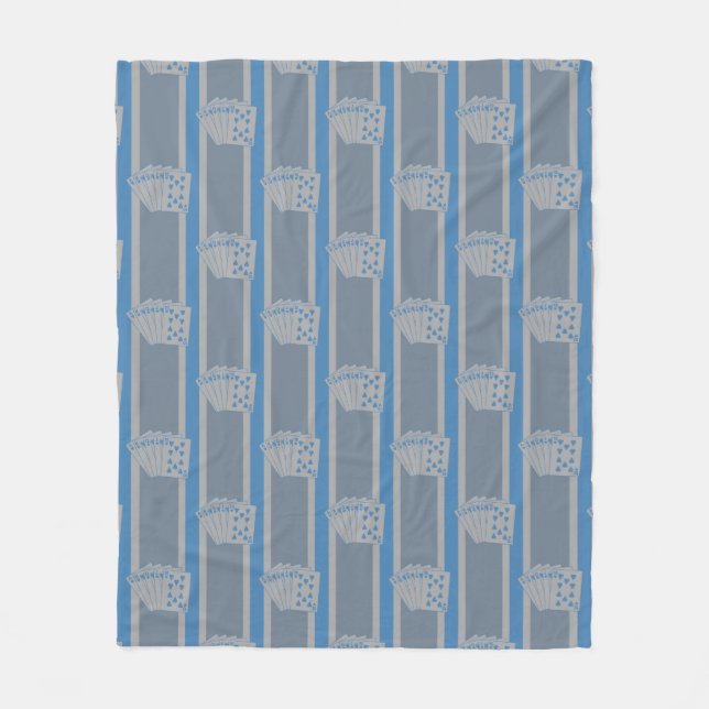 Royal Flush Fleece Blanket (Front)