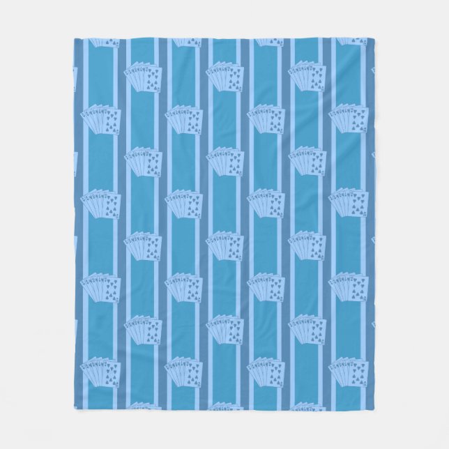 Royal Flush Fleece Blanket (Front)