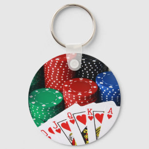 Royal Flush Key Ring