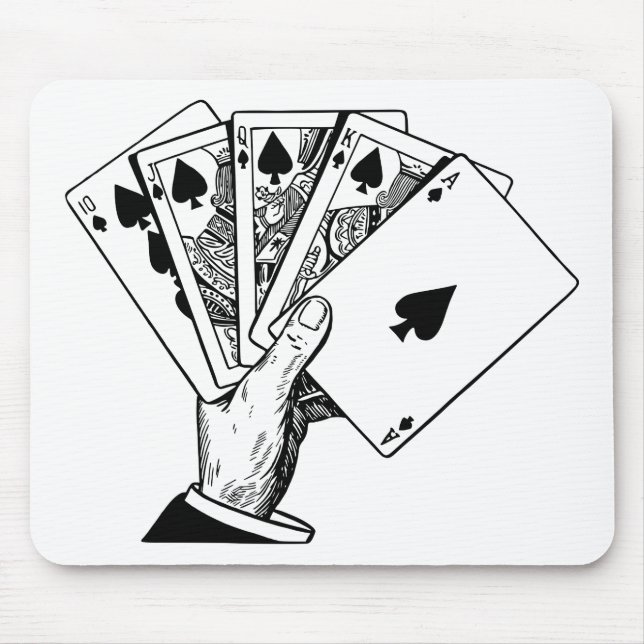 Royal Flush Mouse Pad (Front)