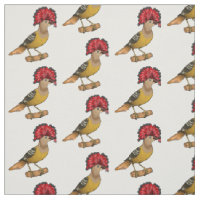 Royal flycatcher bird cartoon illustration