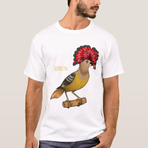 Royal flycatcher bird cartoon illustration  T-Shirt