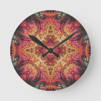 Royal Fractal | Round Wall Clock