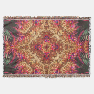 Royal Fractal | Throw Blanket