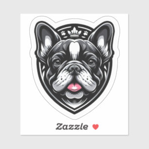Royal French Bulldog Mascot Crest