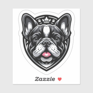Royal French Bulldog Mascot Crest