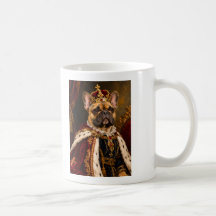 Royal French Bulldog Renaissance King Costume Coff